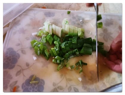 파 썰기