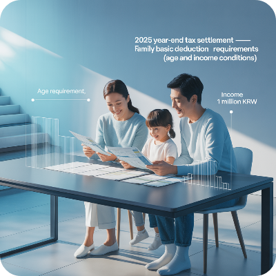 2025 연말정산 부양가족 기본공제 요건 이미지