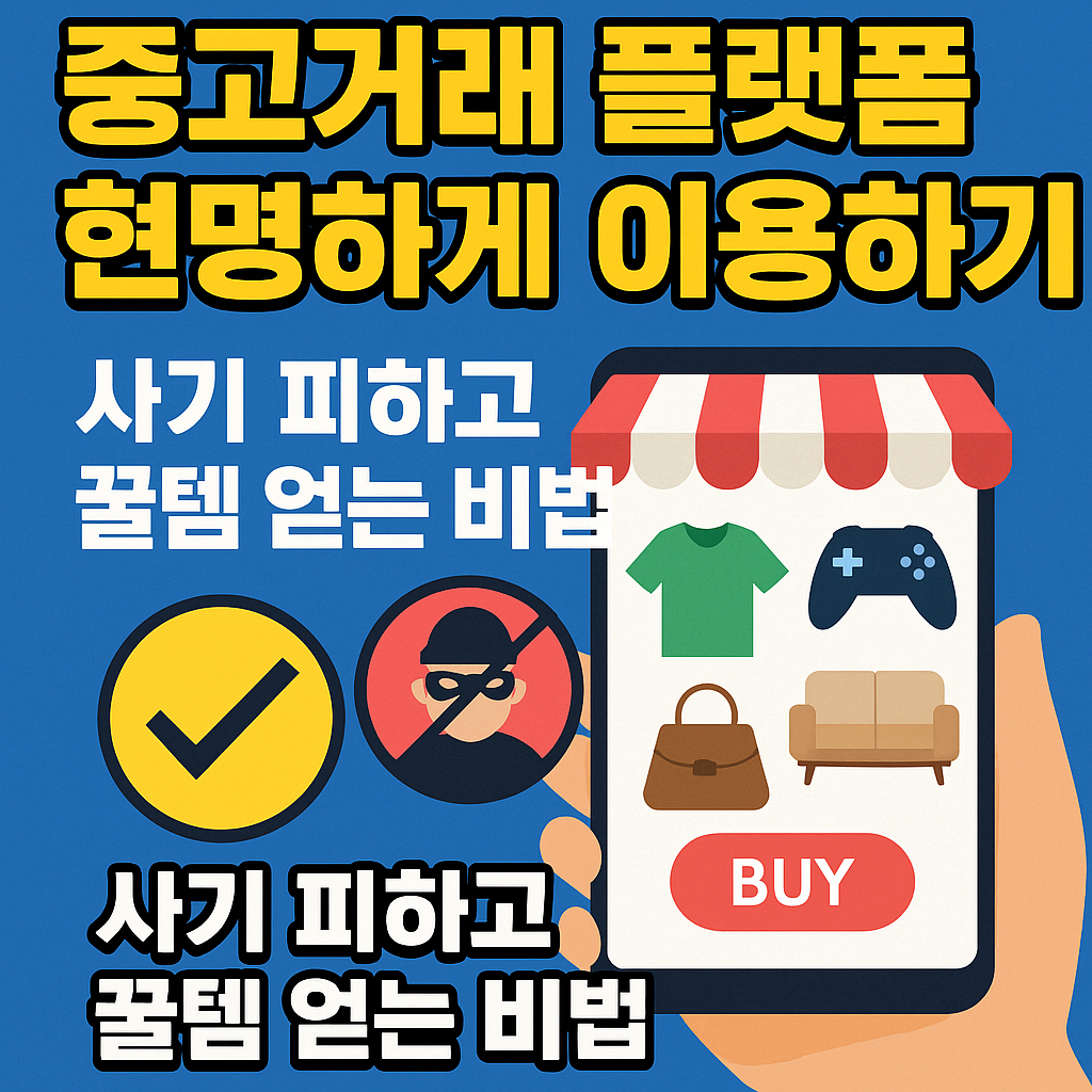 중고거래 플랫폼 현명하게 이용하기: 사기 피하고 꿀템 얻는 비법