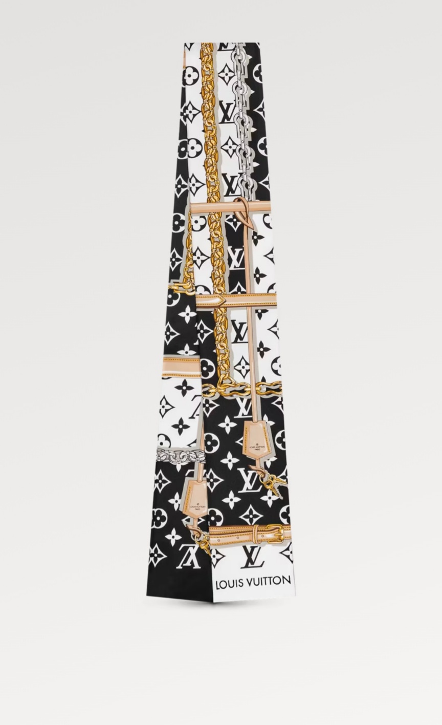 모노그램 컨피덴셜 방도 스카프 블랙