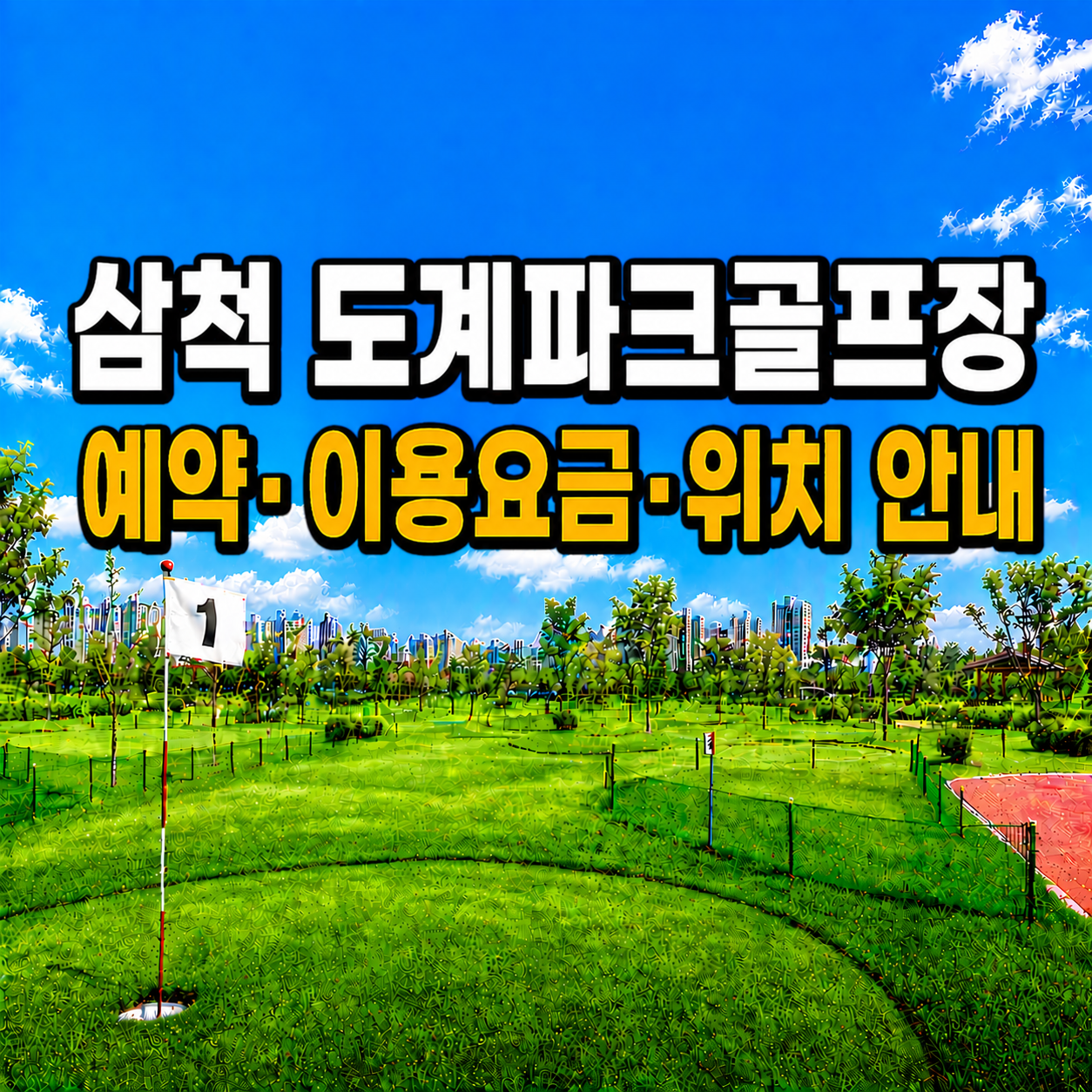 삼척 도계파크골프장 예약 방법과 이용요금 총정리 (강원 파크골프장)