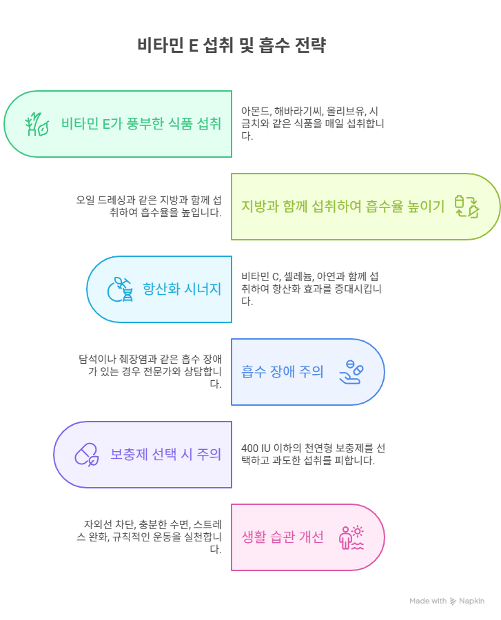 비타민E 섭취 전략