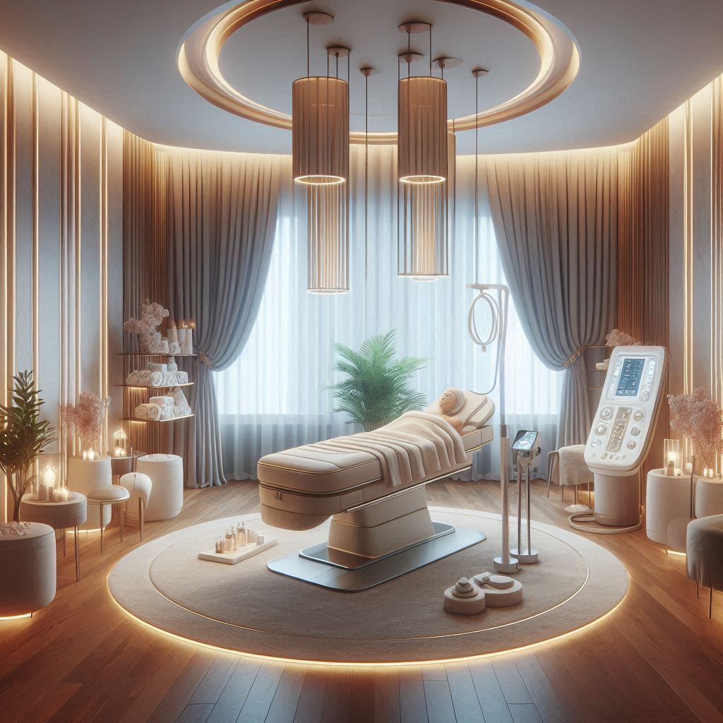 피부,체형관리 샵 배경