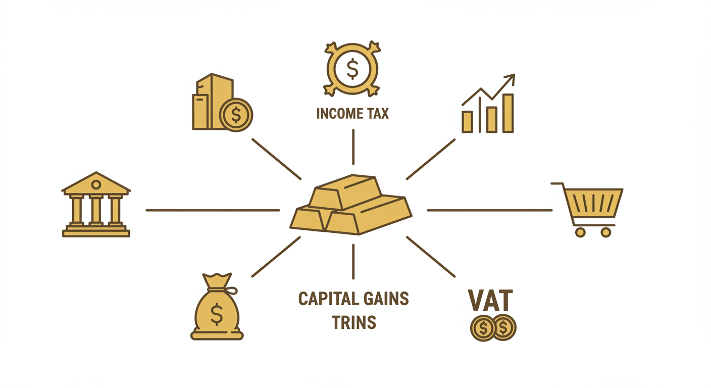 금 투자 시 발생하는 세금 구조 분석
