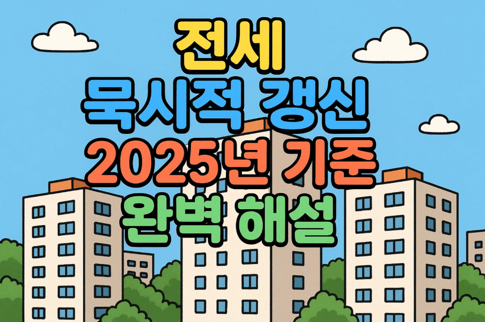 전세 묵시적 갱신, 2025년 기준 완벽 해설