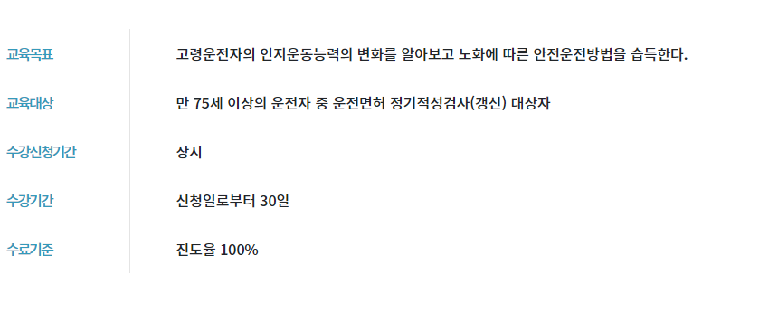 75세 고령운전자 적성검사 치매진단서2