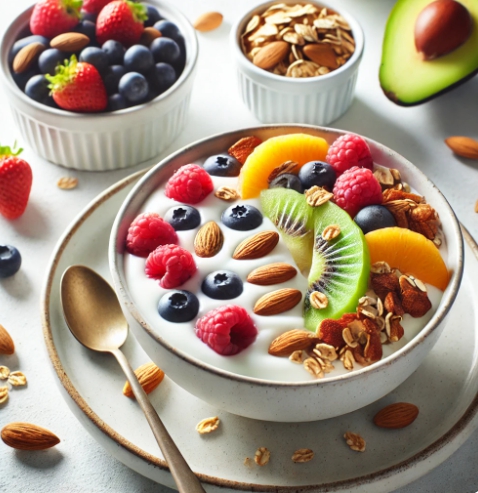 아침에 먹으면 좋은 음식 -바나나, 블루베리,오트밀