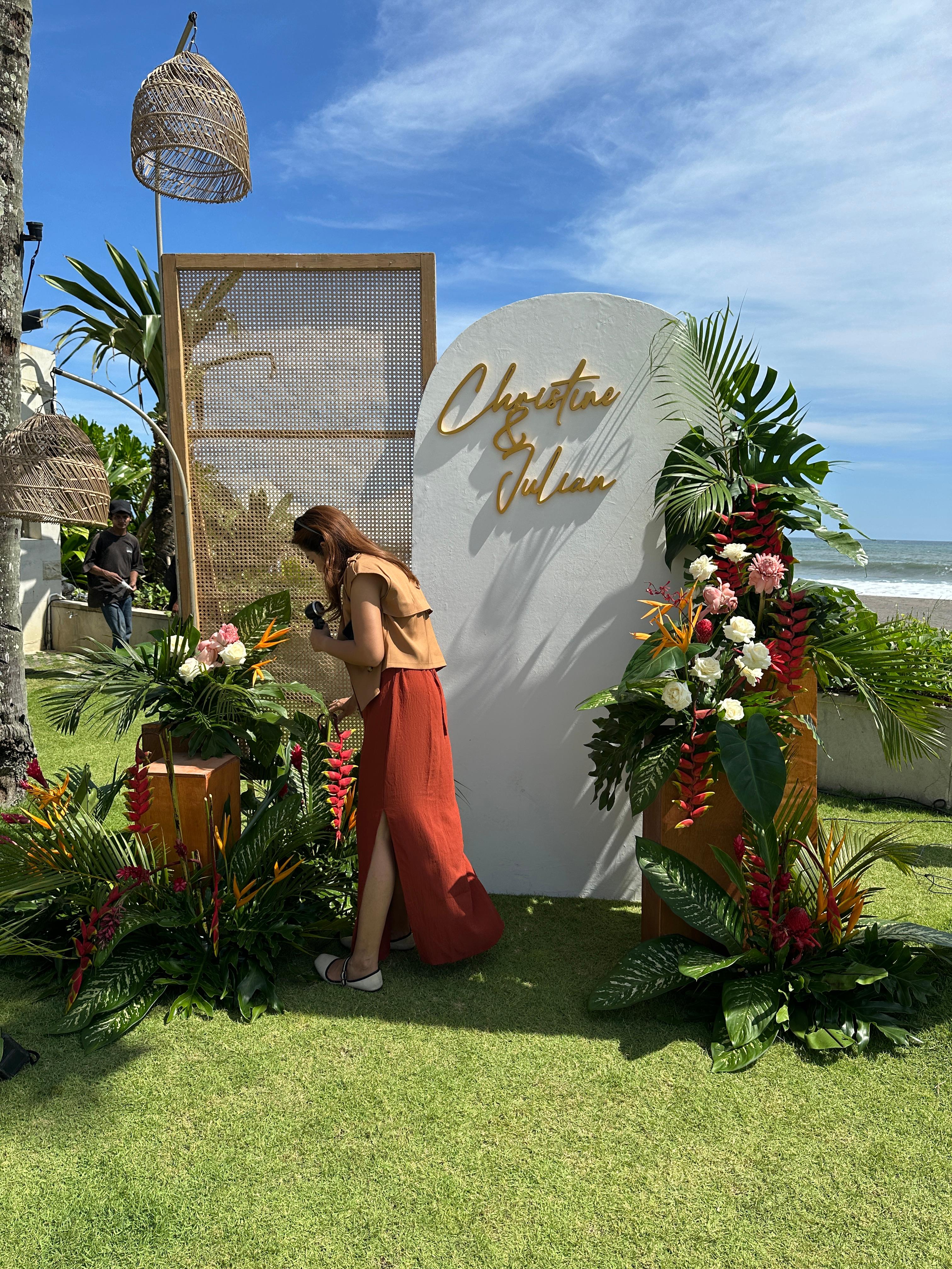 딸아이 결혼식의 한 장식