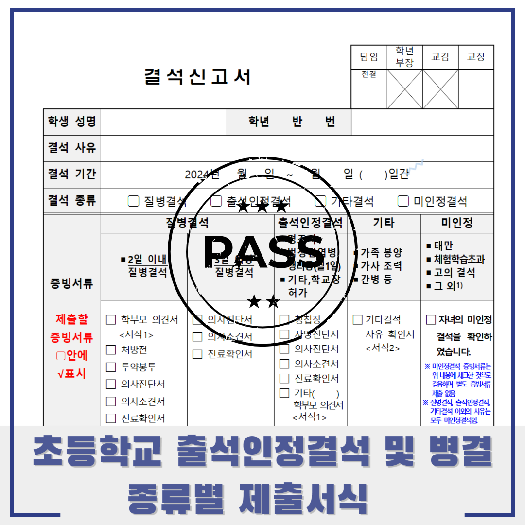 초등학교-출석-인정-결석-병결-썸네일