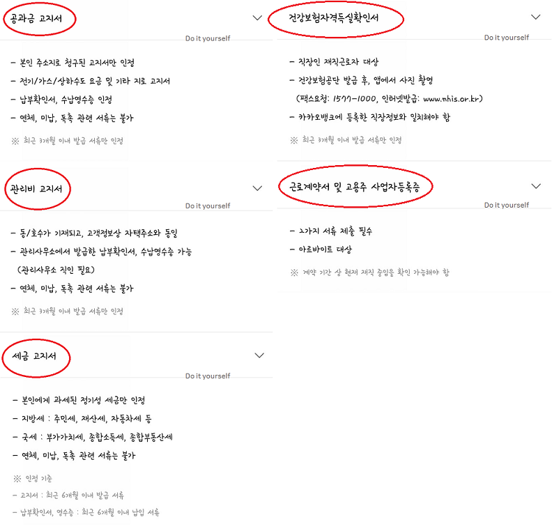 제출서류