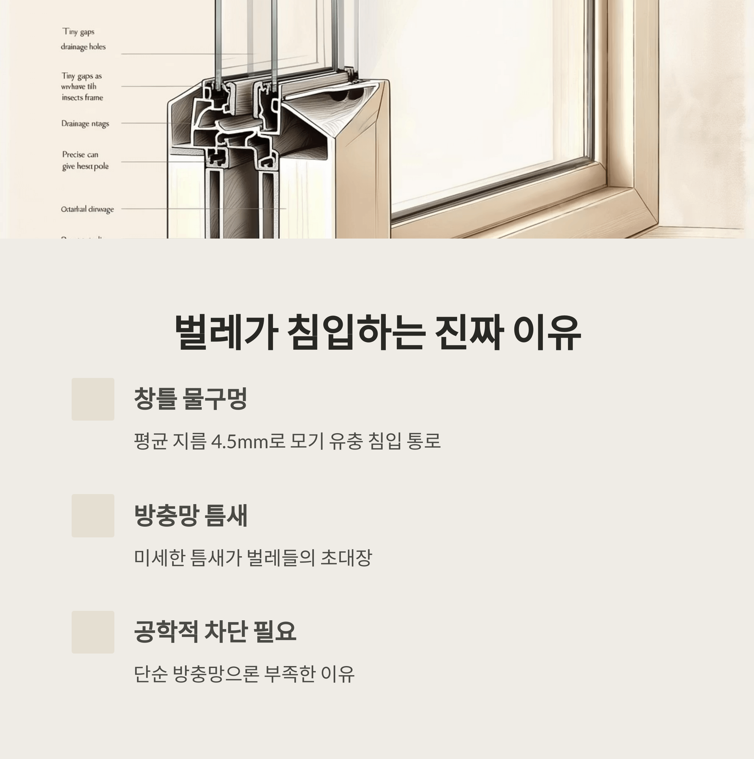 창문 열면 벌레 막는 과학기술 알아보기