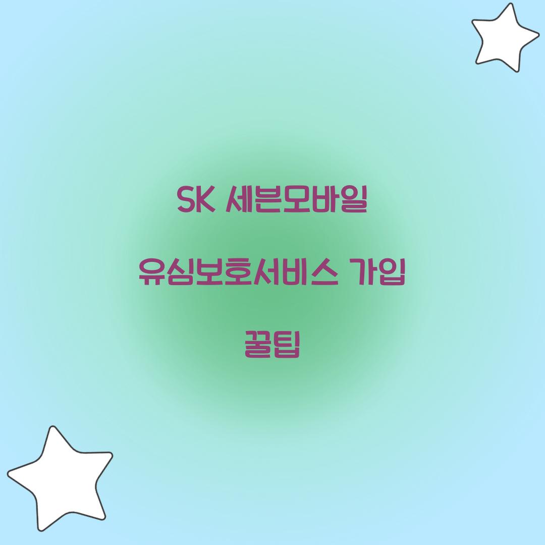 SK 세븐모바일 유심보호서비스