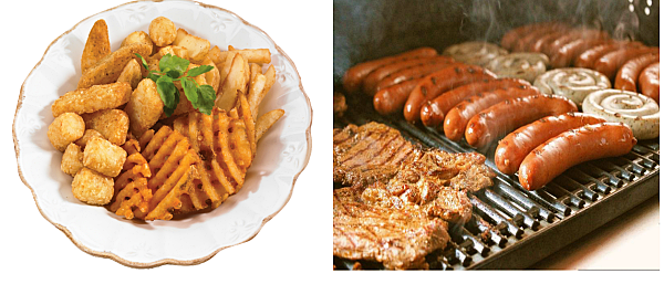 위 건강에 안 좋은 음식, 튀김과 가공식품