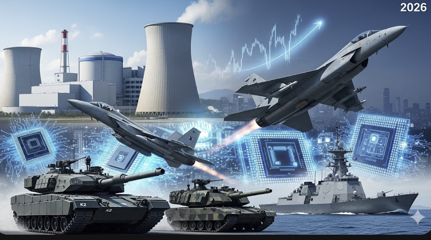 방산. 원전. 반도체 관련 이미지