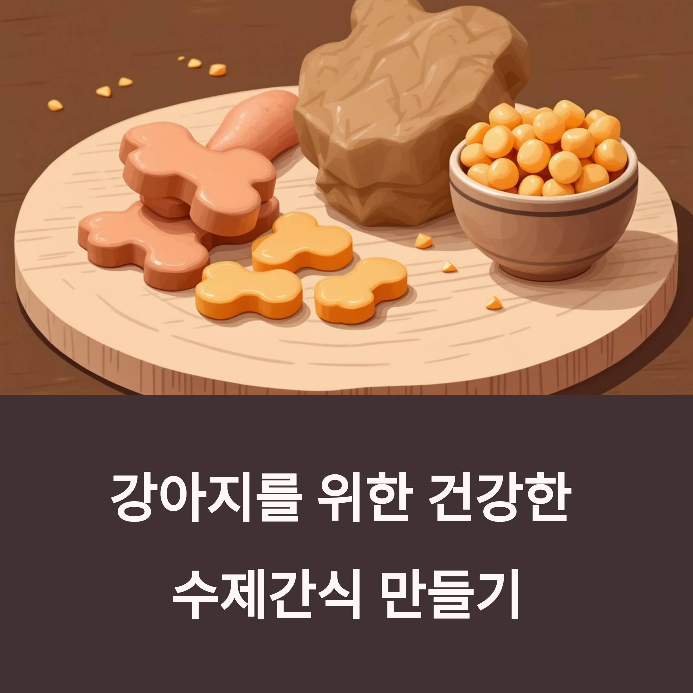 건강한 반려견을 위한 수제 간식 만들기