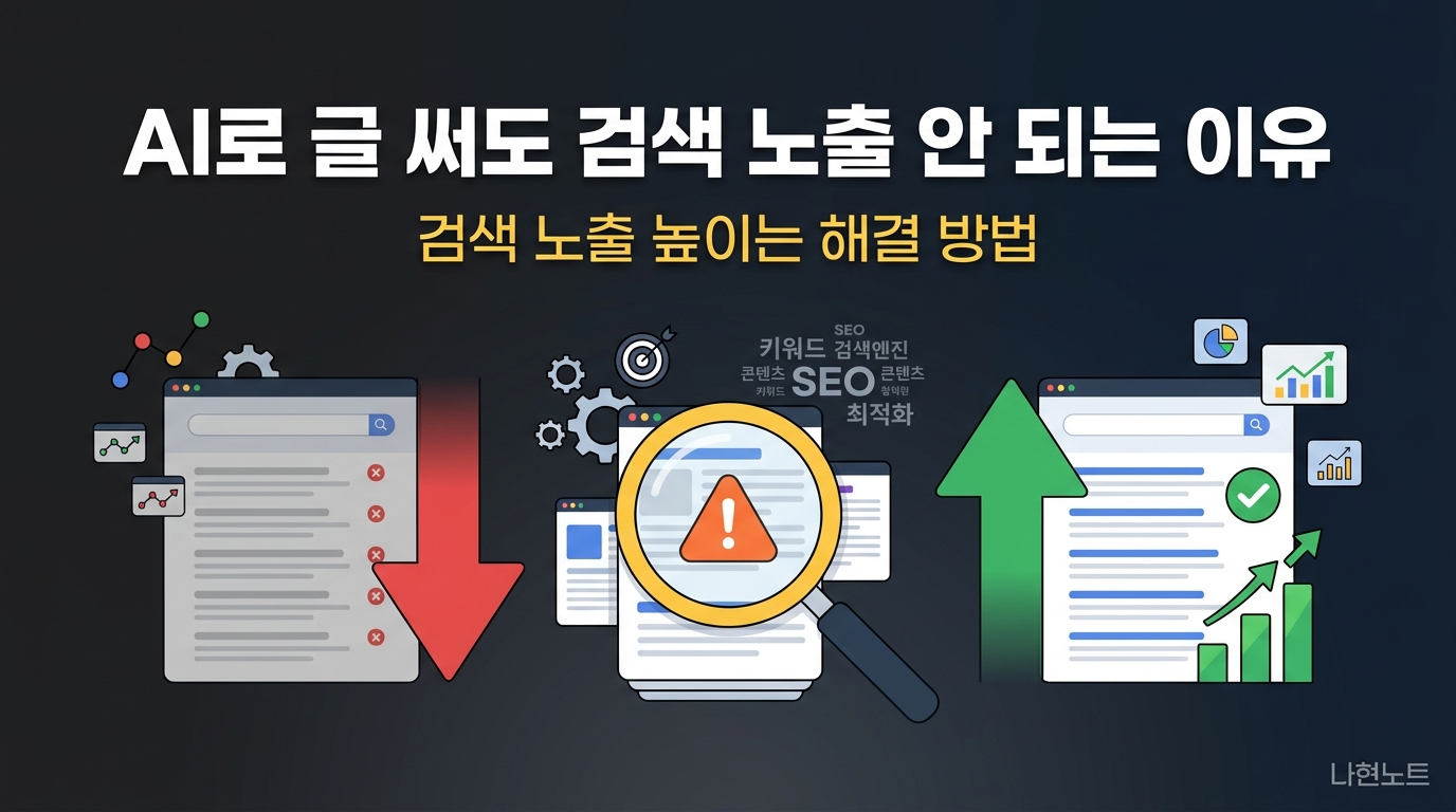 AI로 글 써도 검색 노출 안 되는 이유