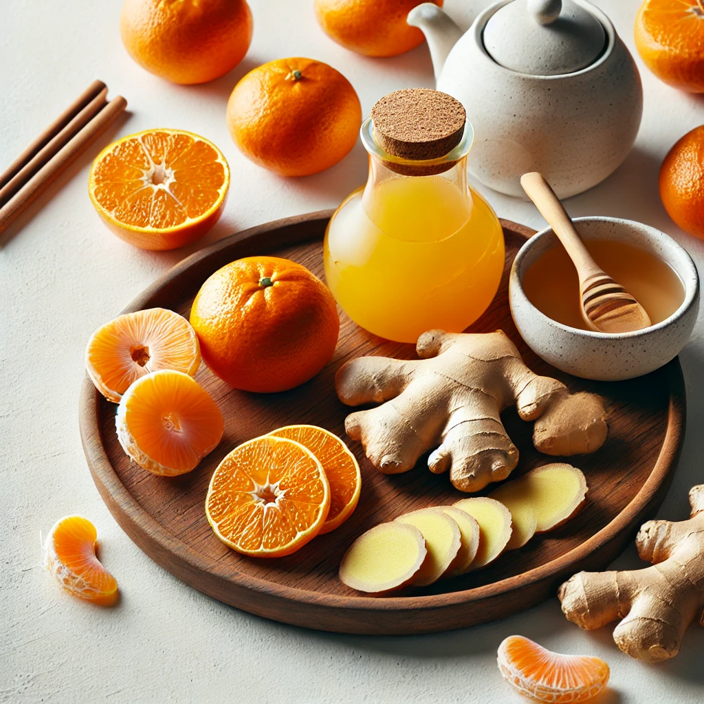 귤과 생강차