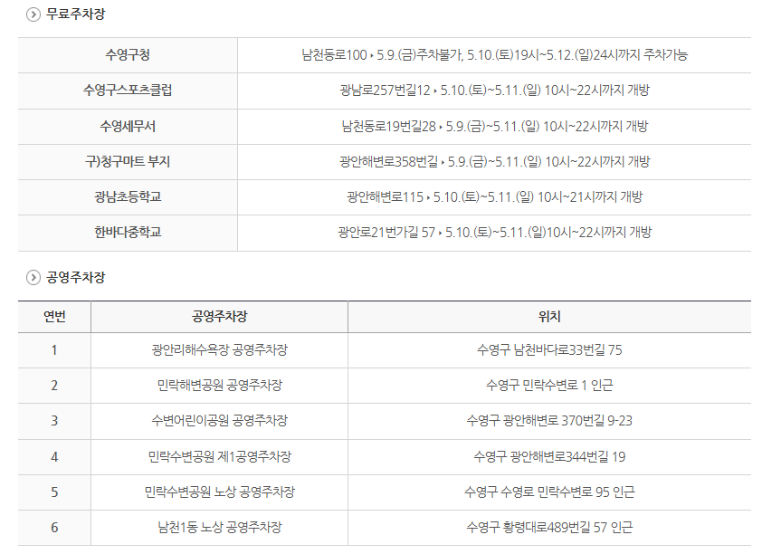 주차·교통 정보