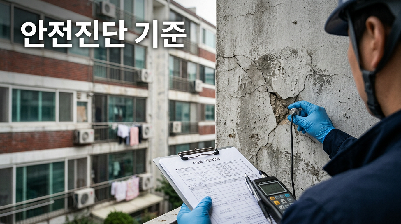 아파트 재건축 안전진단 등급 기준을 보여주는 사진