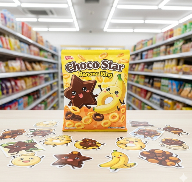 CU 편의점 신상 과자 가나디 초코별&middot;바나링 리뷰와 띠부씰 도감 총정리 관련이미지