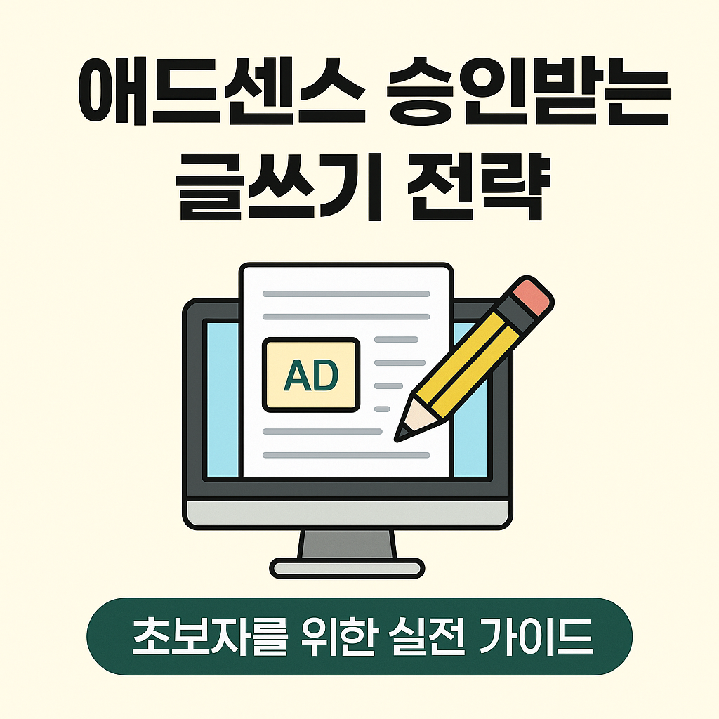 애드센스 승인받는 글쓰기 전략: 초보자를 위한 실전 가이드