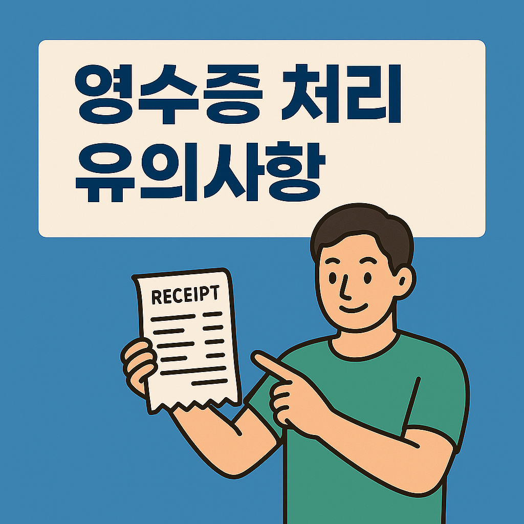영수증 처리와 유의사항