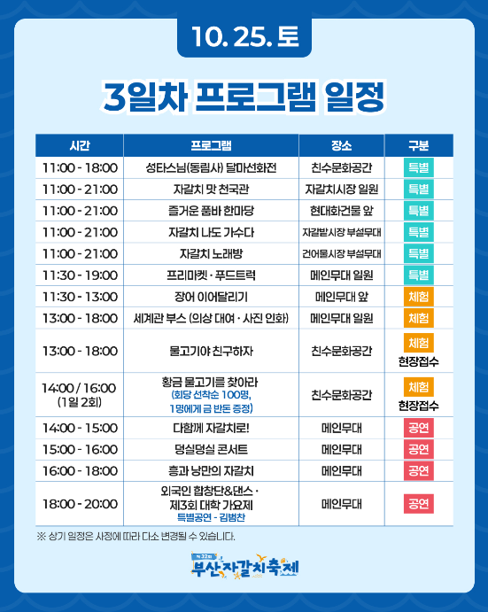 제 32회 2025 부산 자갈치 축제