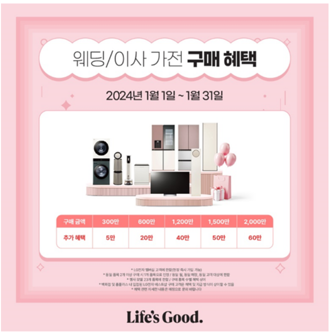 2024 LG(엘지) 전자 라이프 쇼핑 대축제