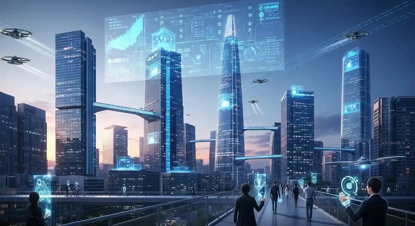 <img src="ai_integrated_into_daily_city_life.webp" alt="도시 곳곳에 융합된 인공지능 기술을 보여주는 미래적 장면입니다. 이미지 입니다">