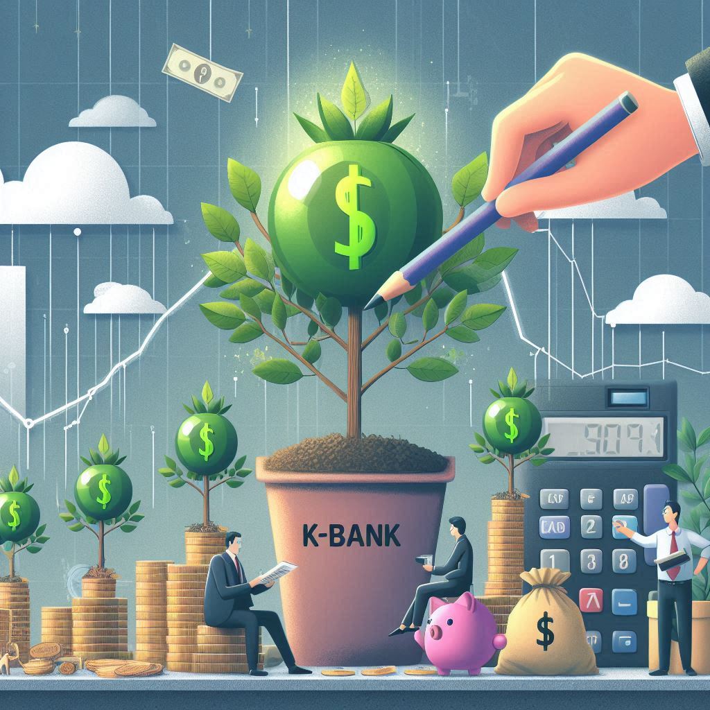 케이뱅크에서 돈나무가 자라는 이미지