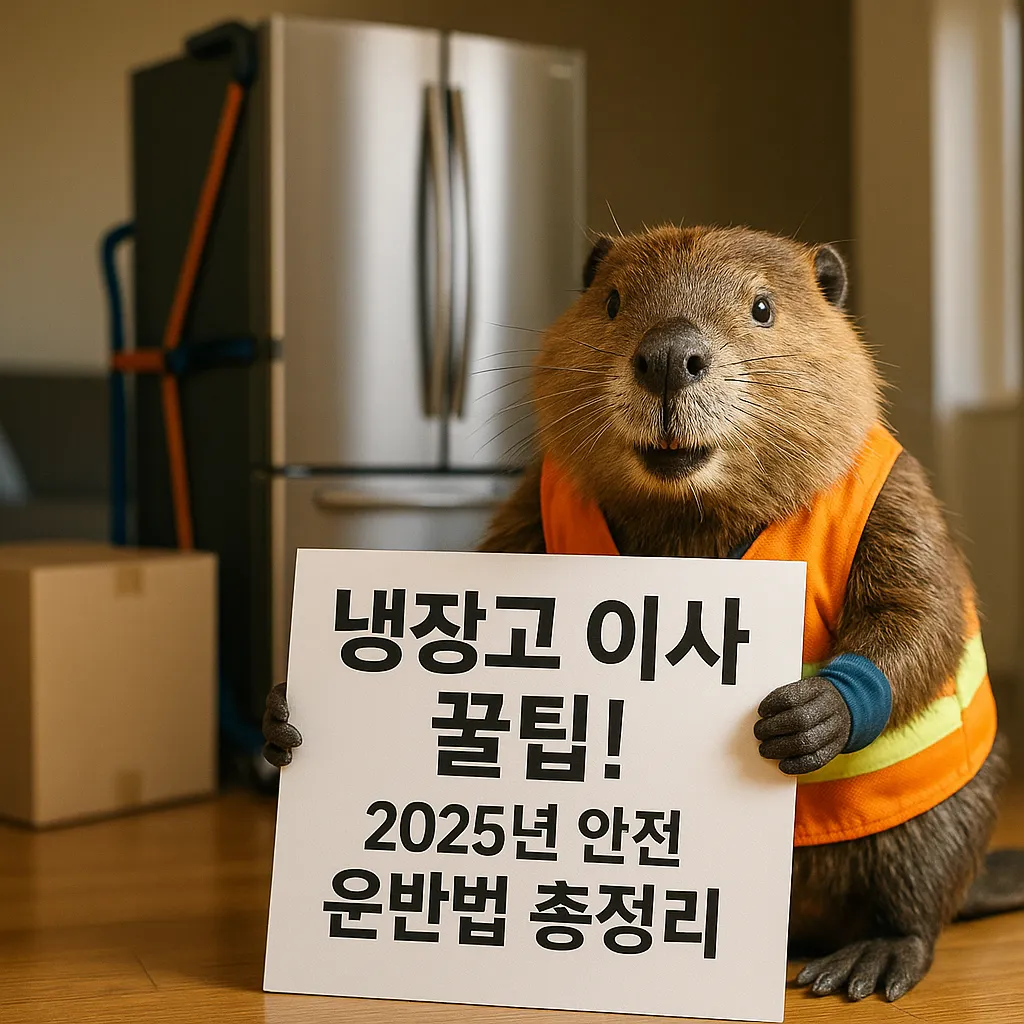 냉장고 이사 꿀팁! 2025년 안전 운반법 총정리