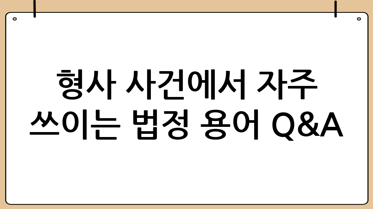 형사 사건에서 자주