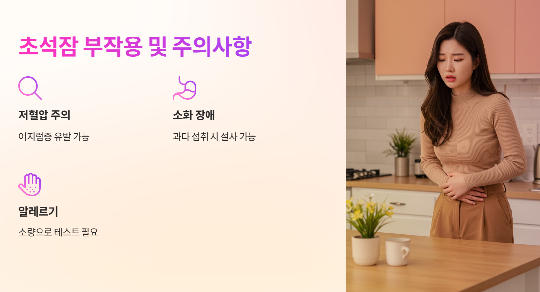 초석잠 부작용 및 주의사항