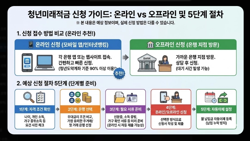 청년미래적금 은행별 금리 비교 [사전 가입 혜택] 우대 조건 및 2026년 신청 방법