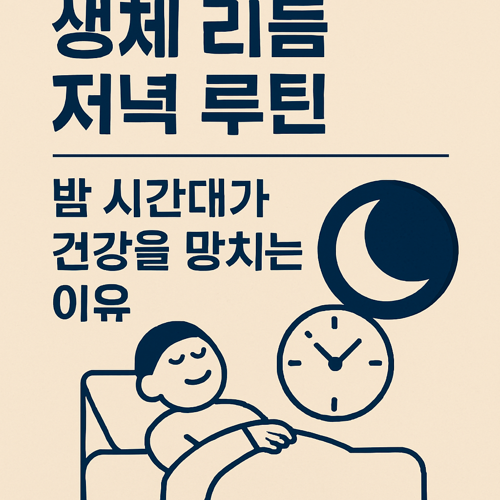 생체 리듬 저녁 루틴