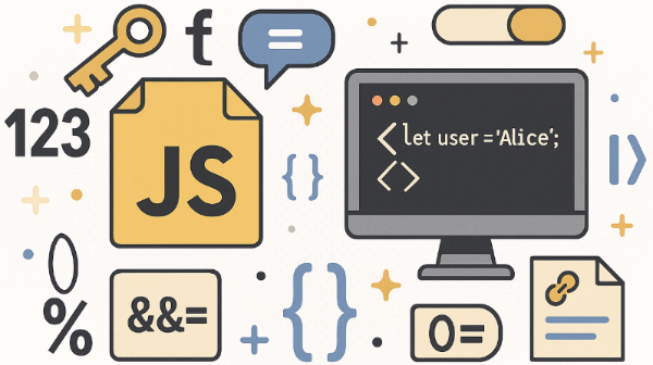 Javascript 기본 문법 요약 삽화 이미지