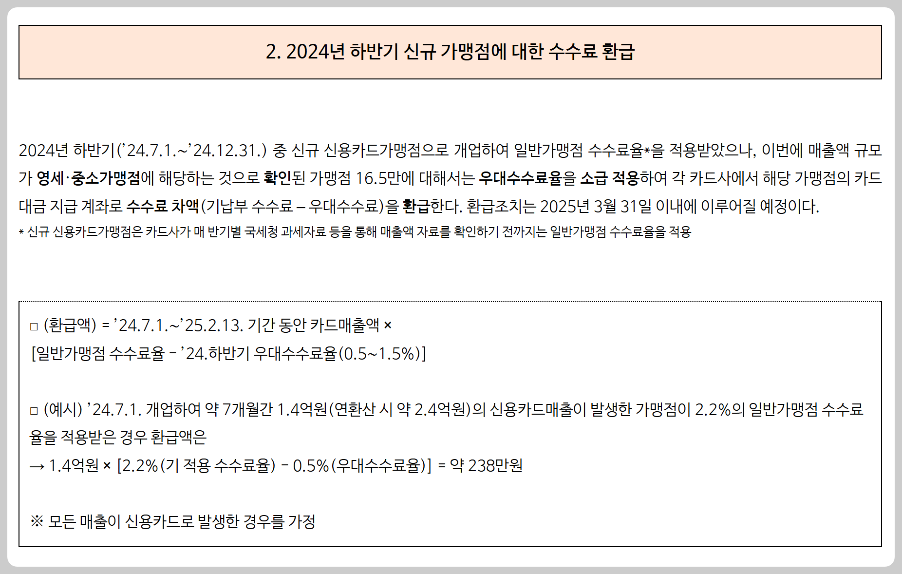 금융위원회 공식블로그 카드 수수료 환급