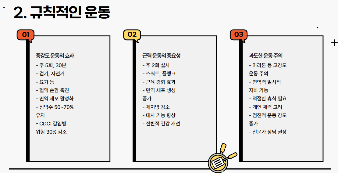 규칙적인 운동