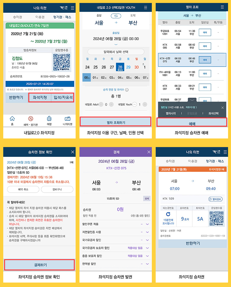 KTX 내일로 예매