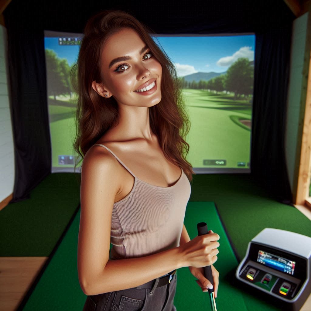 스크린골프장 배경