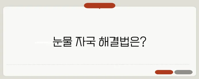 반려견 눈물 자국 문제 해결을 위한 마이펫닥터의 안내입니다.