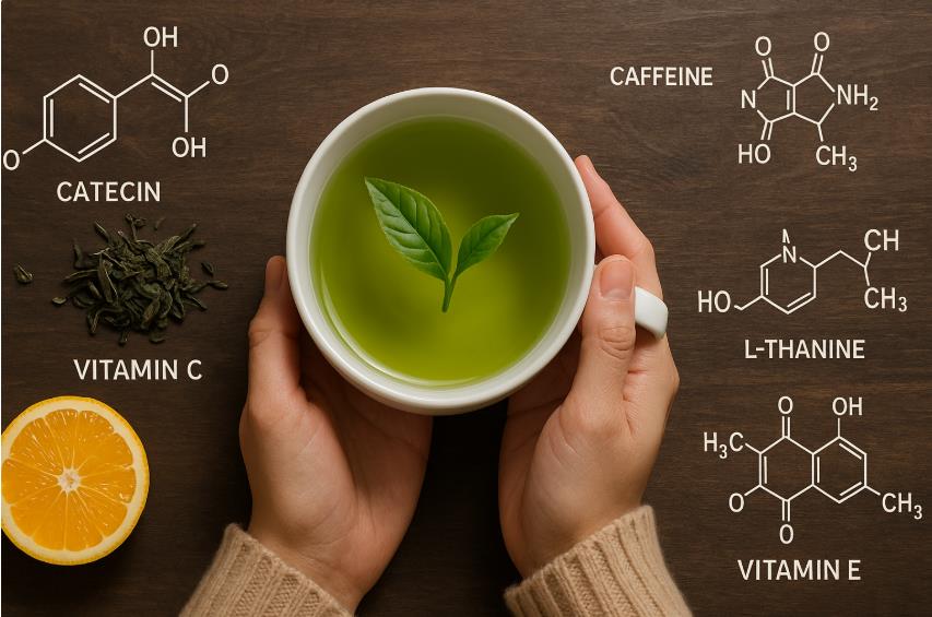 녹차에 함유된 항산화 성분