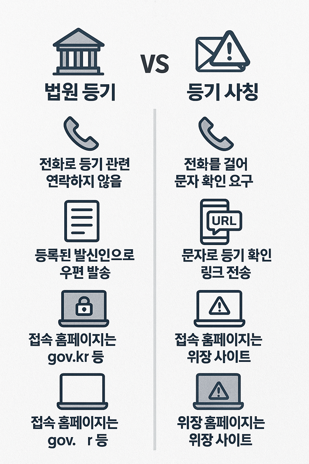 법원등기 &amp; 등기사칭