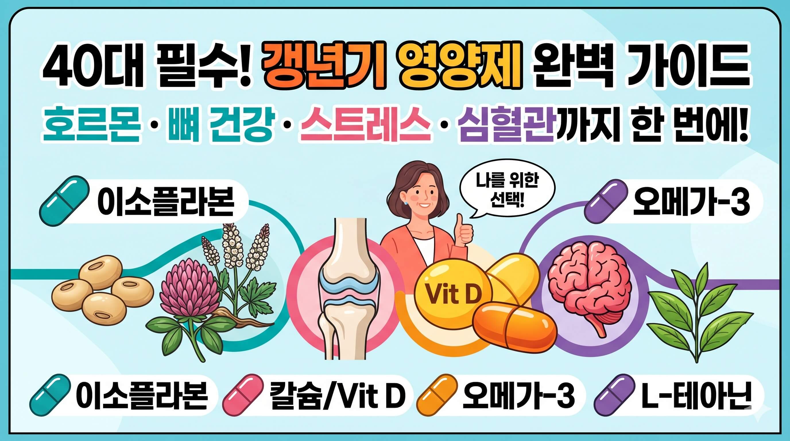 40대 여성 영양제 추천 가이드