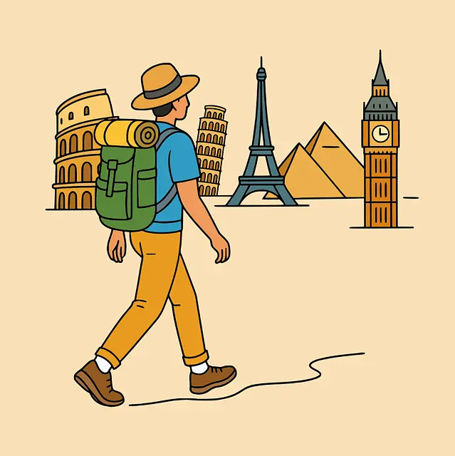 청년 여행지원금 제도 안내 일러스트