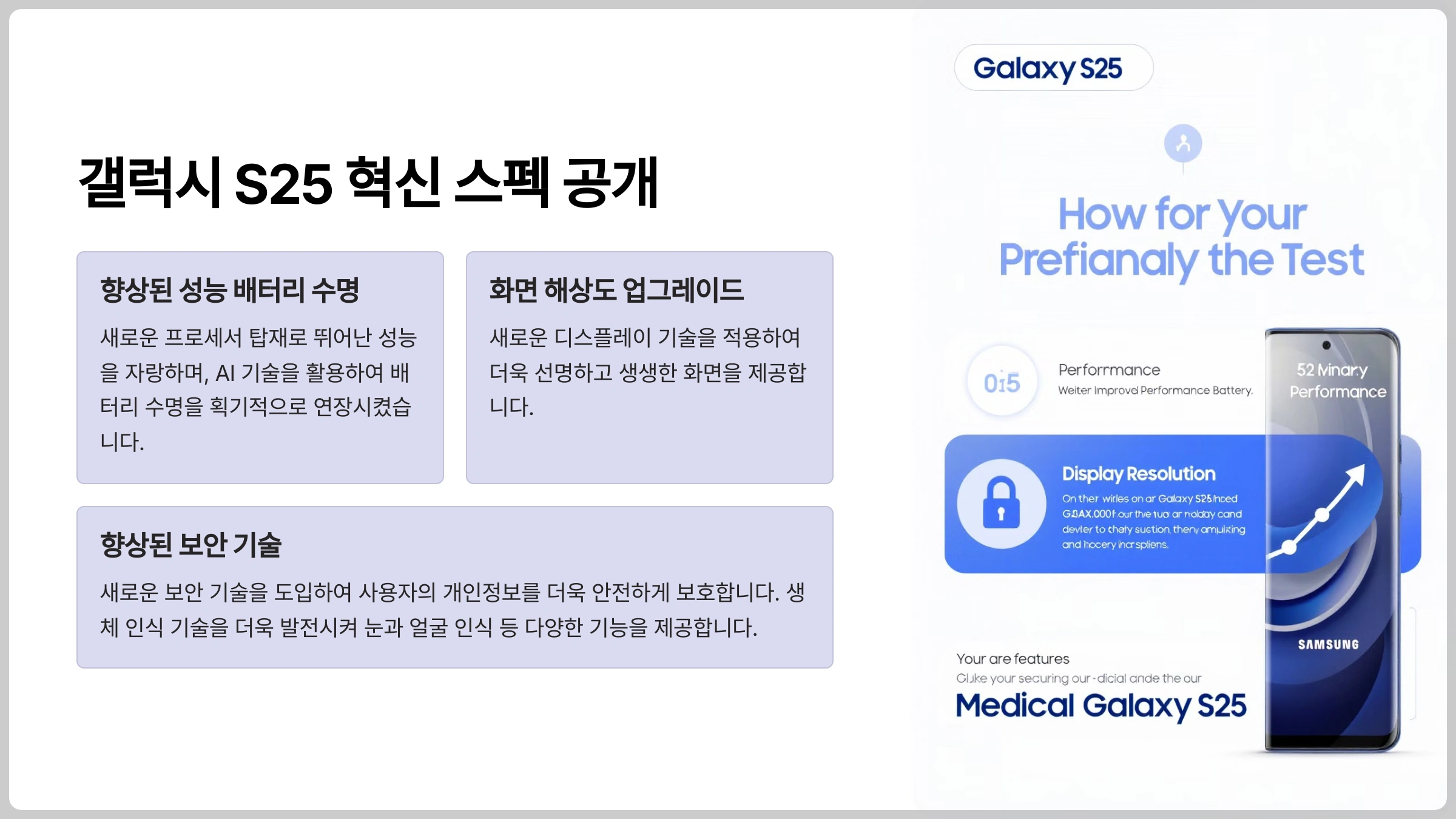 갤럭시 S25 혁신 스펙 공개