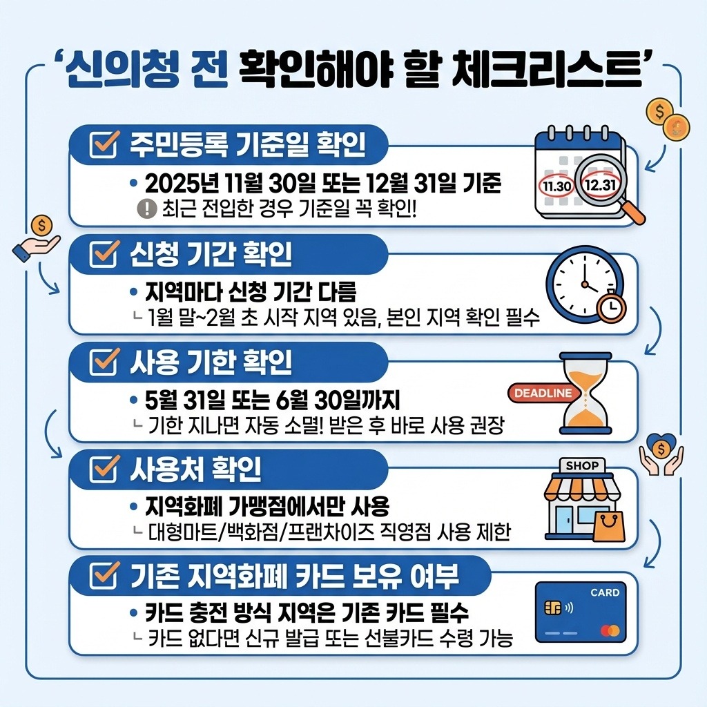 신청 전 확인해야 할 체크리스트