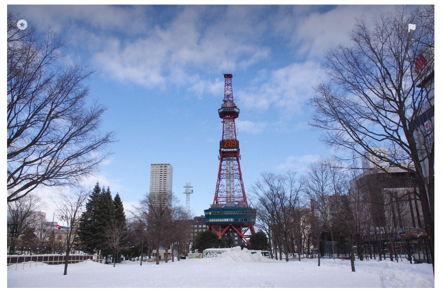 삿포로 오도리공원 TV타워 사진
