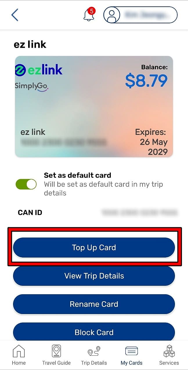 Top-Up-Card-클릭-시-이지링크-잔액-충전-가능