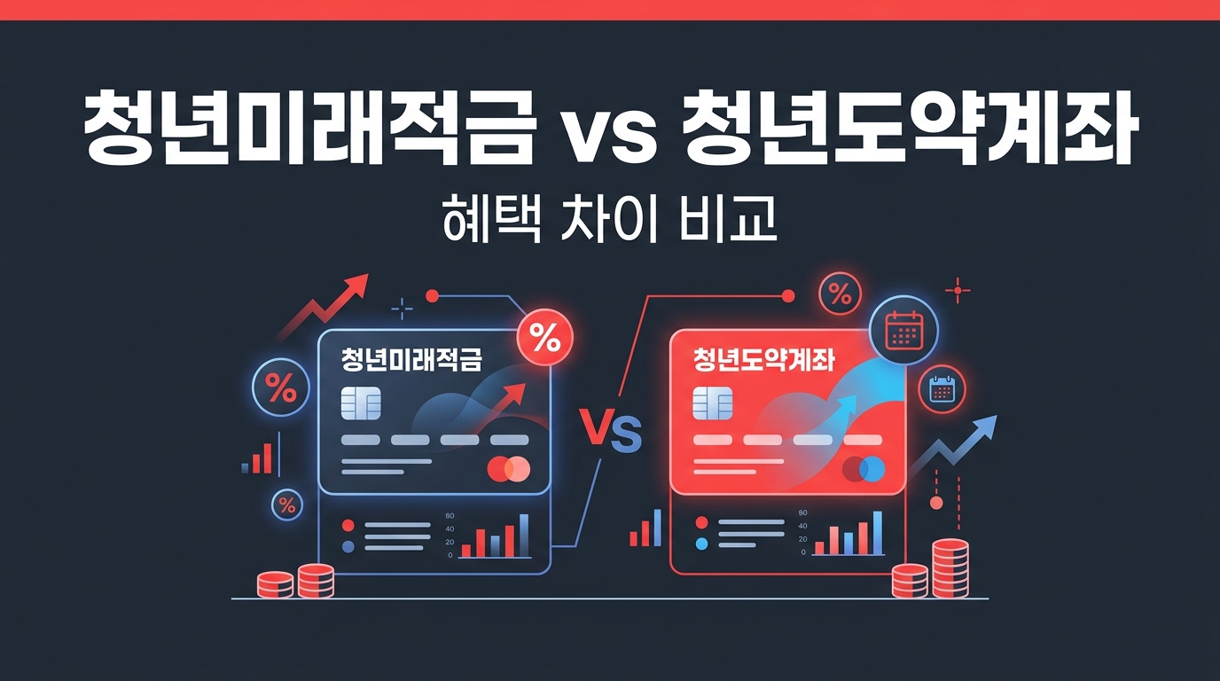 청년미래적금과 청년도약계좌 혜택 차이 비교